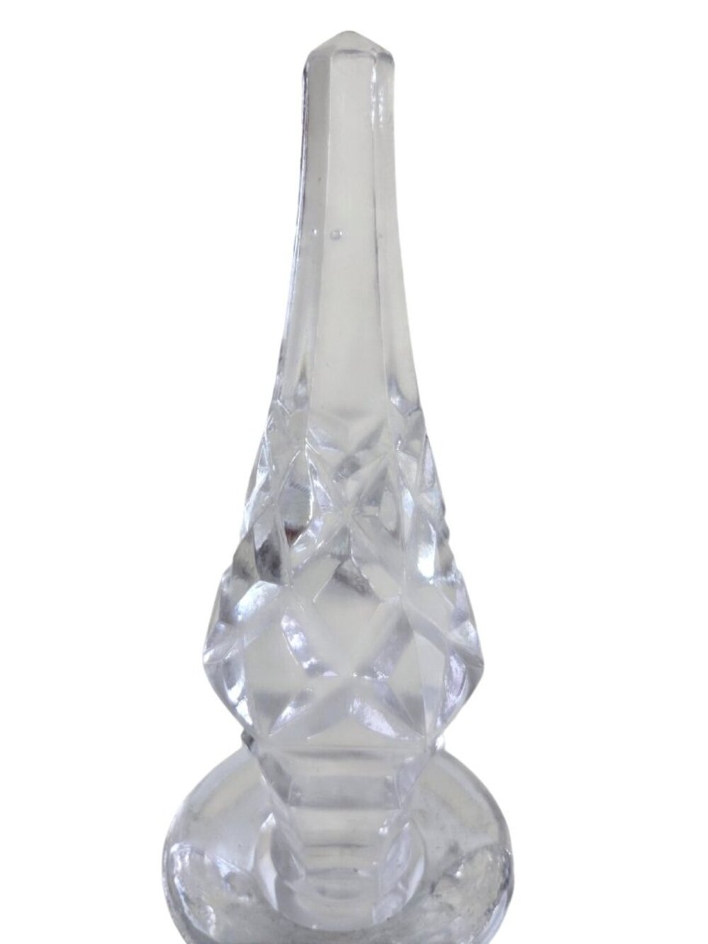 Vtg Princess House Decanter With Stopper Genie Bottle Leaded Crystal 15.5 Inches - Picture 9 of 14